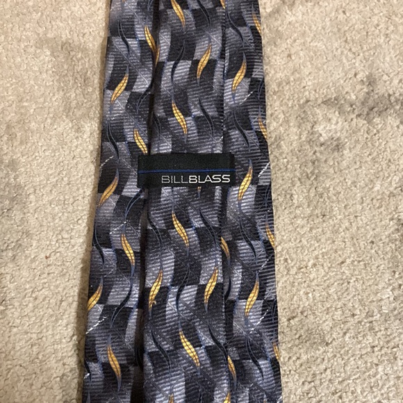 BillBlass black,grey and yellow tie - Picture 3 of 4
